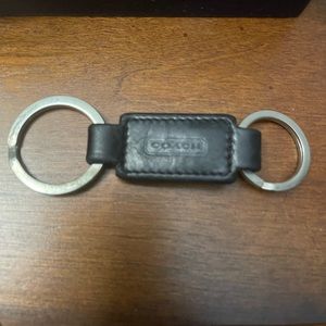 Coach Leather Keychain